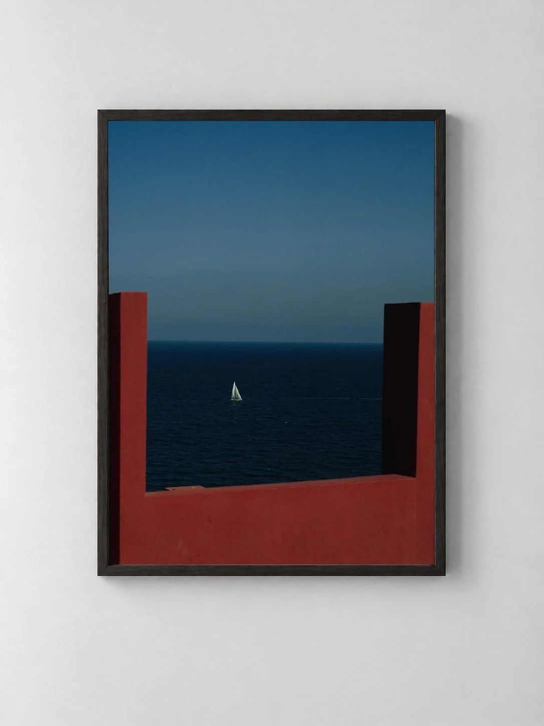 Vela, shown framed on a wall