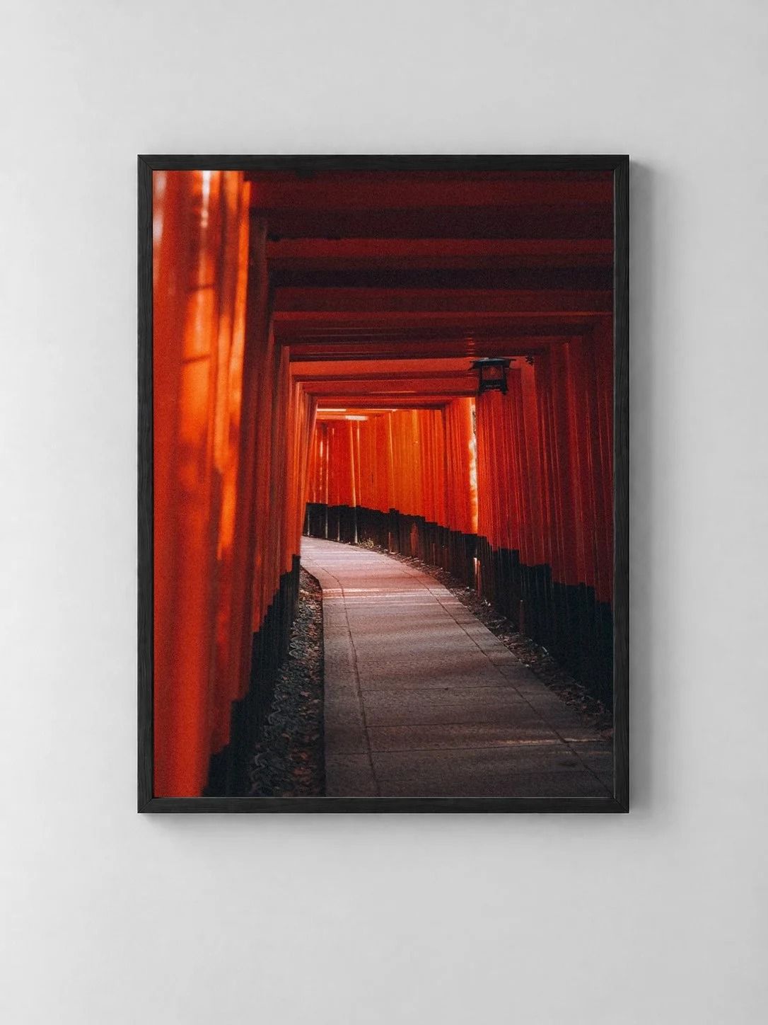 Fushimi Inari Taisha, shown framed on a wall