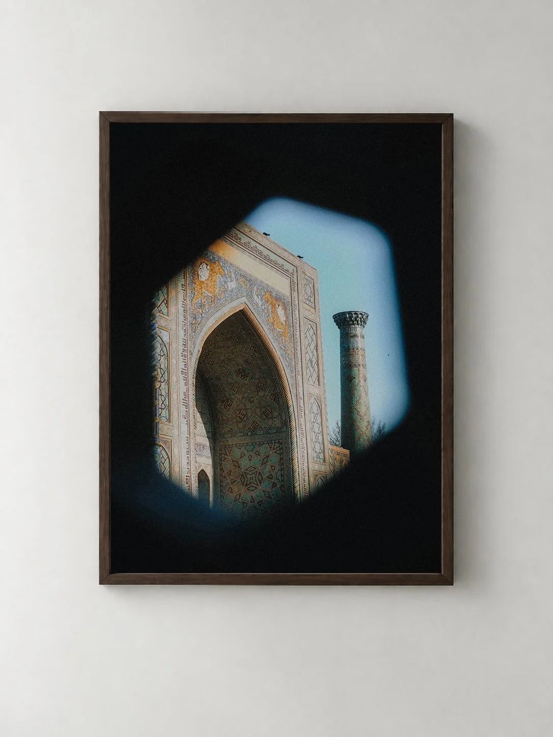 Samarkand, shown framed on a wall