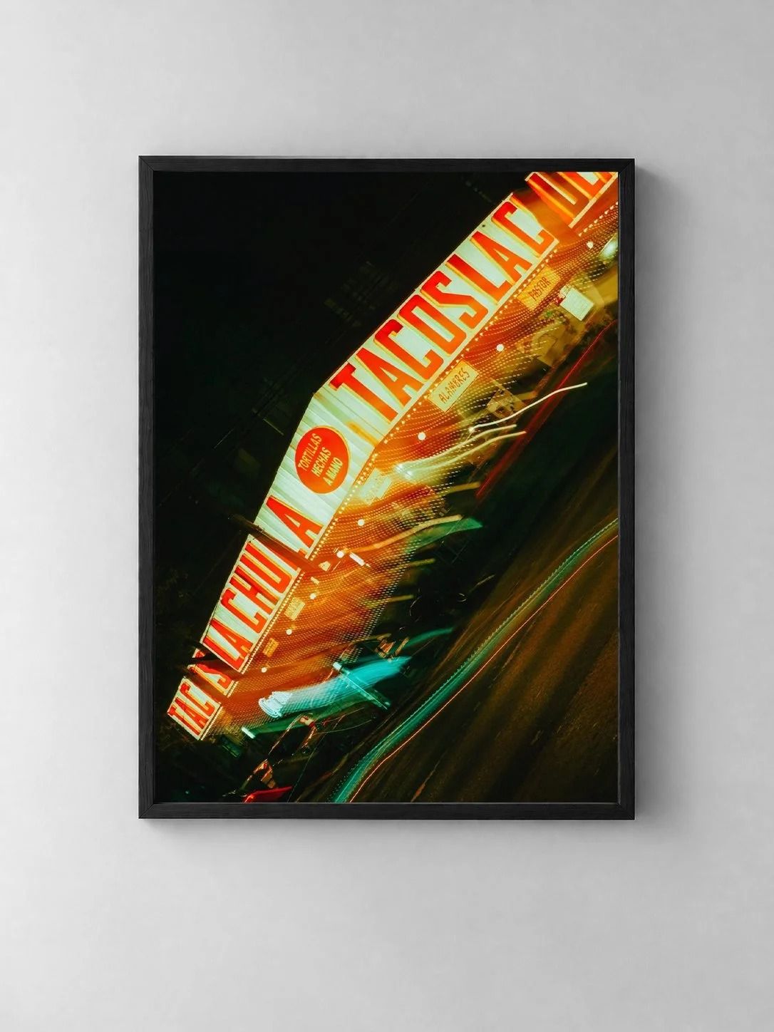 La Chula, shown framed on a wall